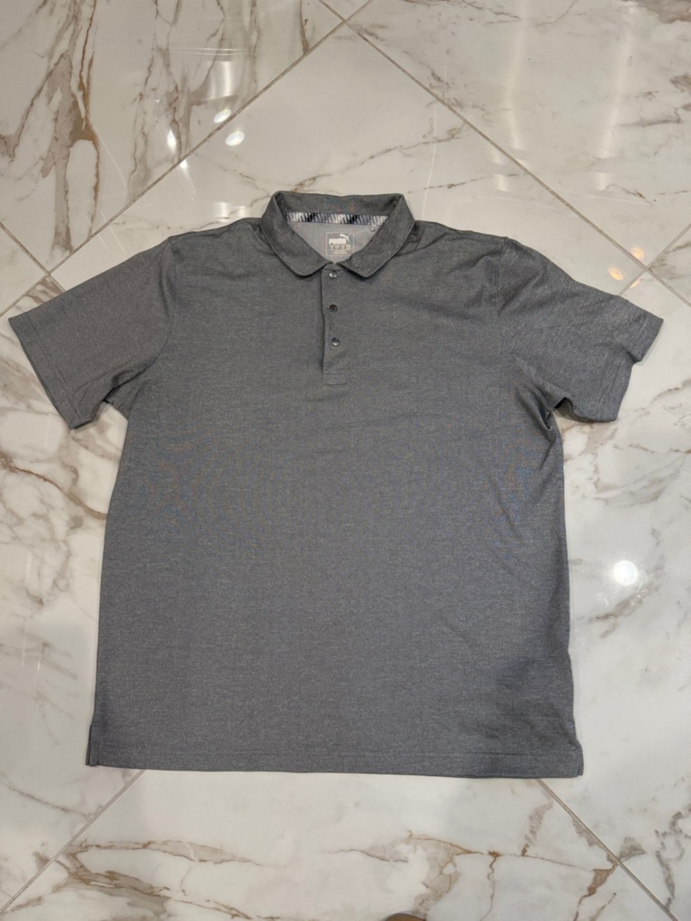 Puma Men's Dark Grey Polo Shirt